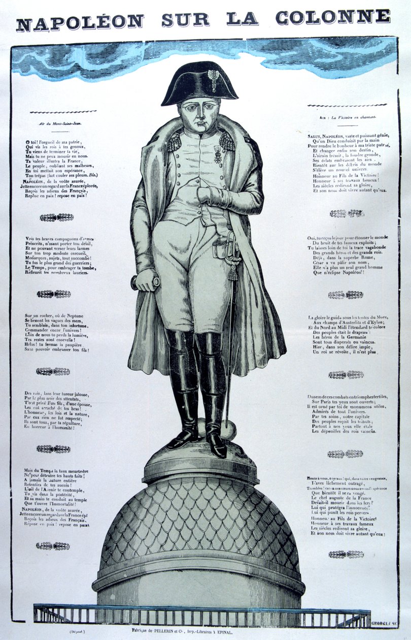 Napoleon on the Column, 19th Century by Unbekannt