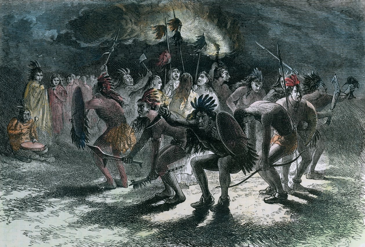 Native American Scalp Dance, c1875 by Unbekannt