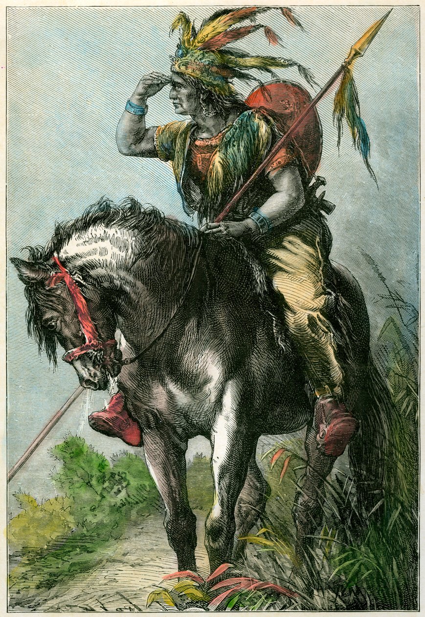 Native American scout by Unbekannt