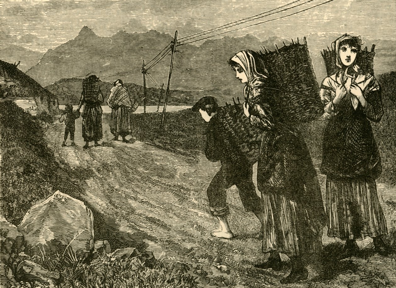 Natives Going for Peat by Unbekannt