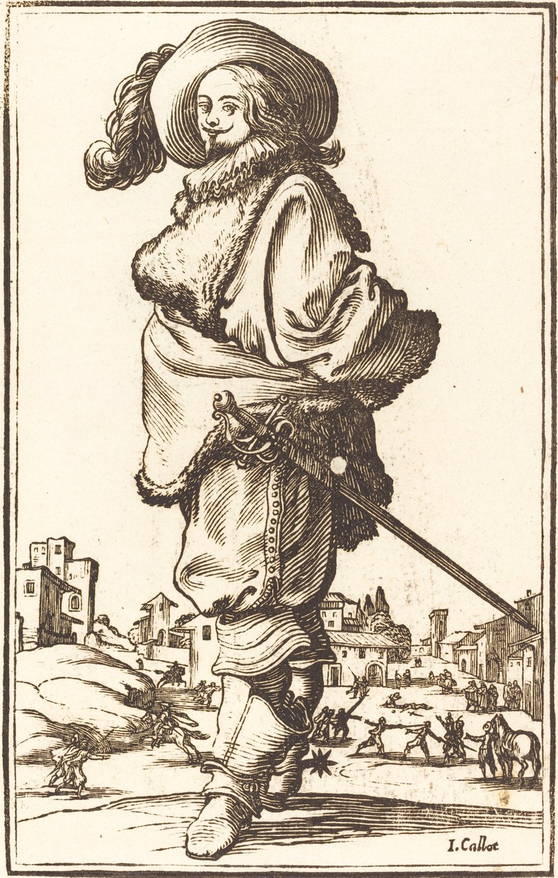 Noble Man with Fur Plastron by Unbekannt