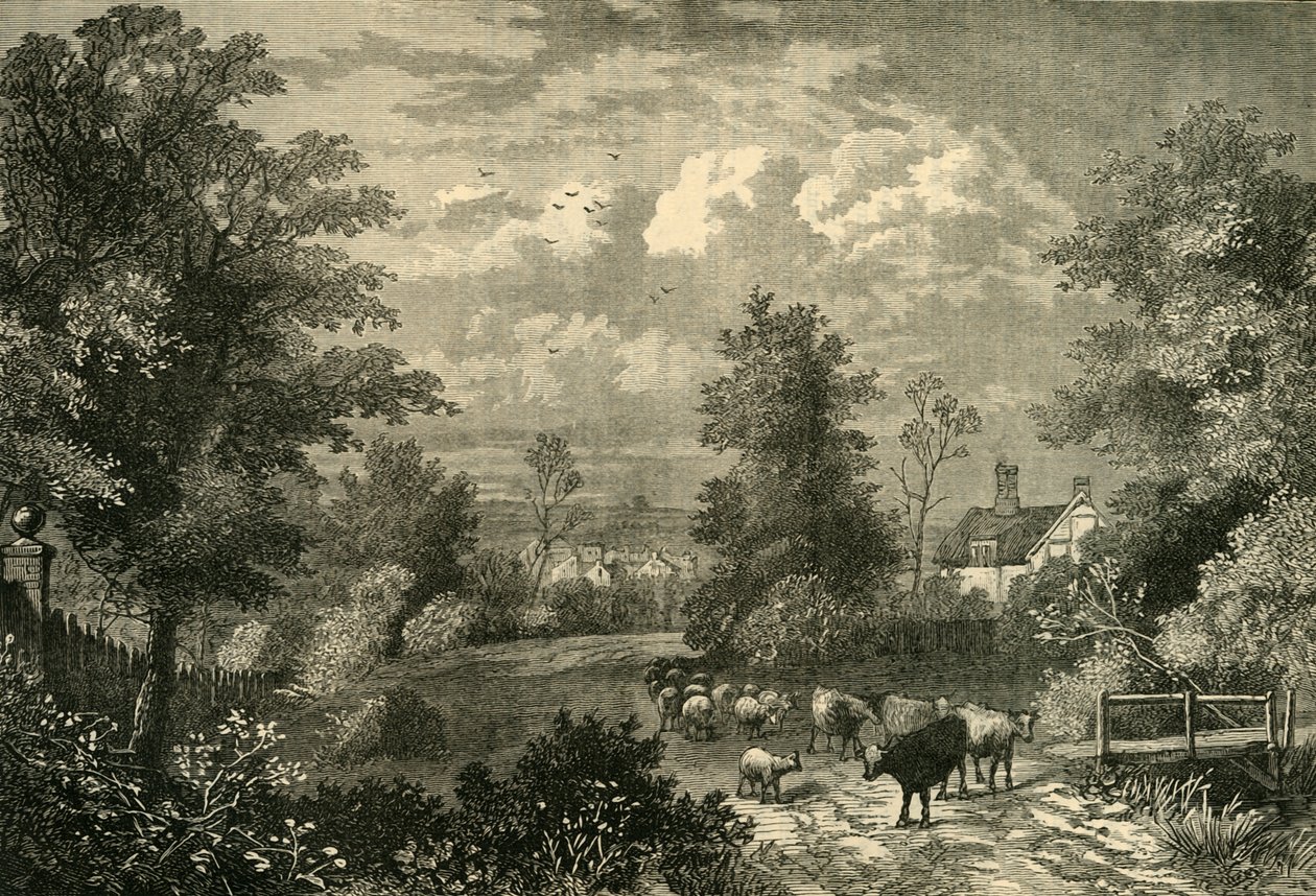Notting Hill in 1750 by Unbekannt