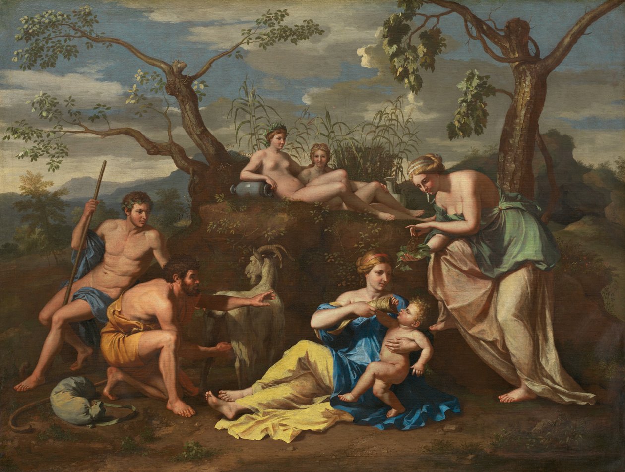 Nymphs Feeding the Child Jupiter, c. 1650 by Unbekannt