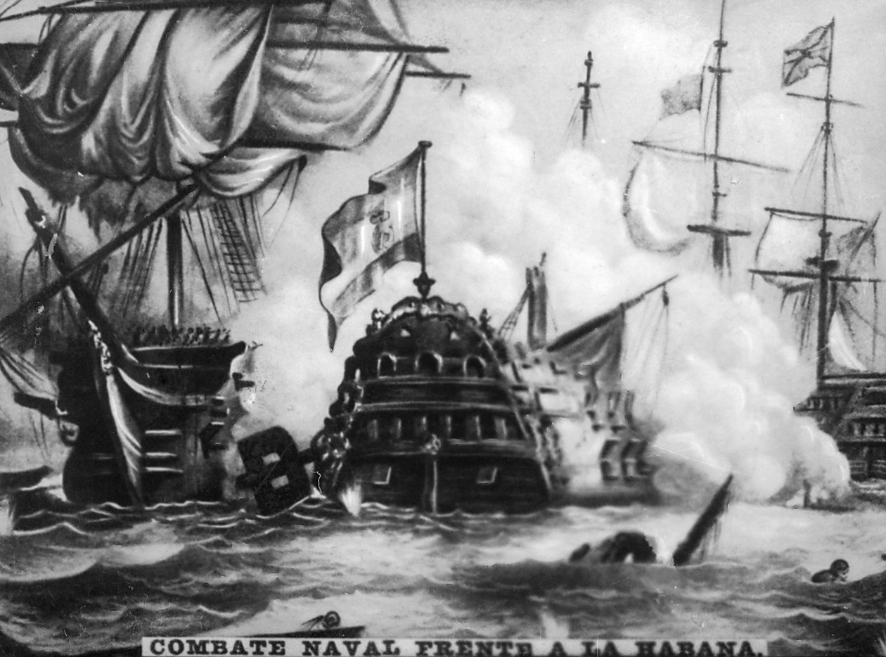 October 12th 1747, Naval Battle by Unbekannt