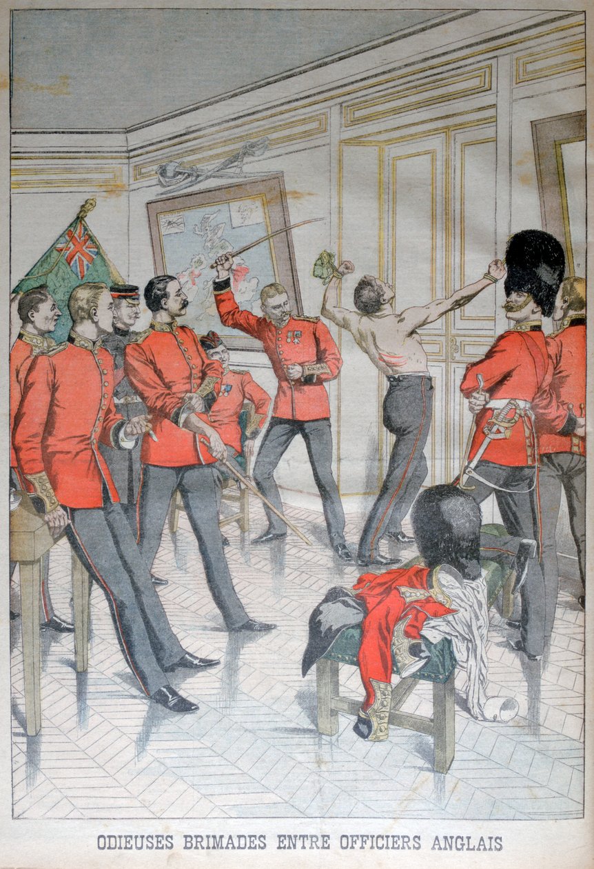 Odious behaviour between English officers by Unbekannt