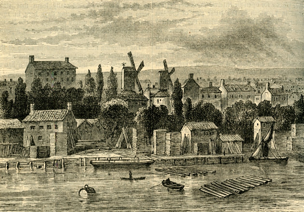 Old Windmills at Lambeth by Unbekannt