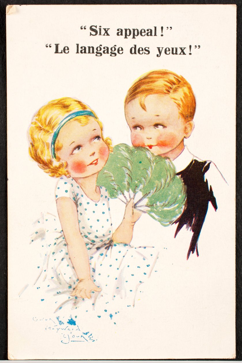 Old postcard / Eye Language / Children by Unbekannt