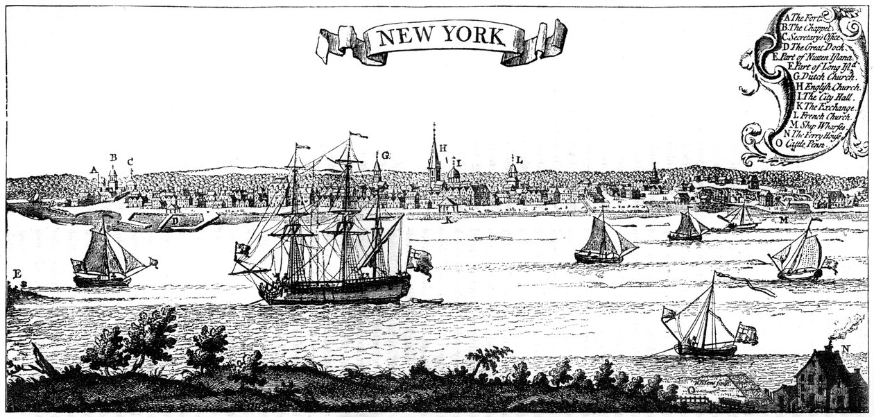 Old View of New York by Unbekannt