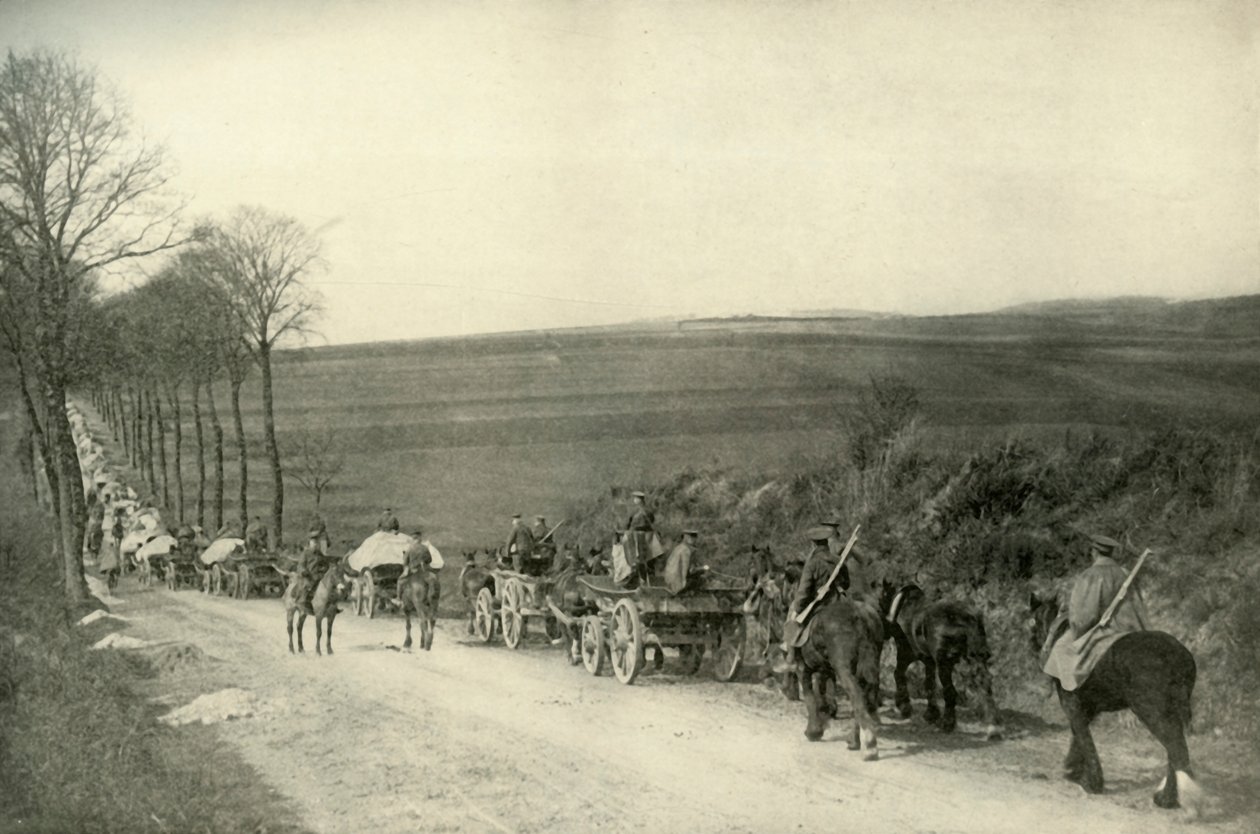 On the Way to the Trenches by Unbekannt