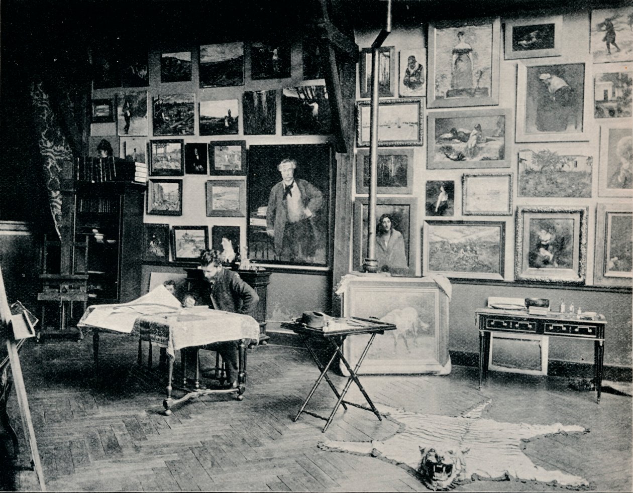 P. Roll in His Studio by Unbekannt