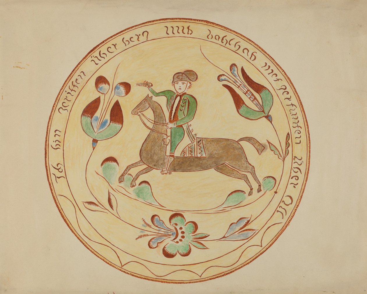 Pa. German Plate by Unbekannt