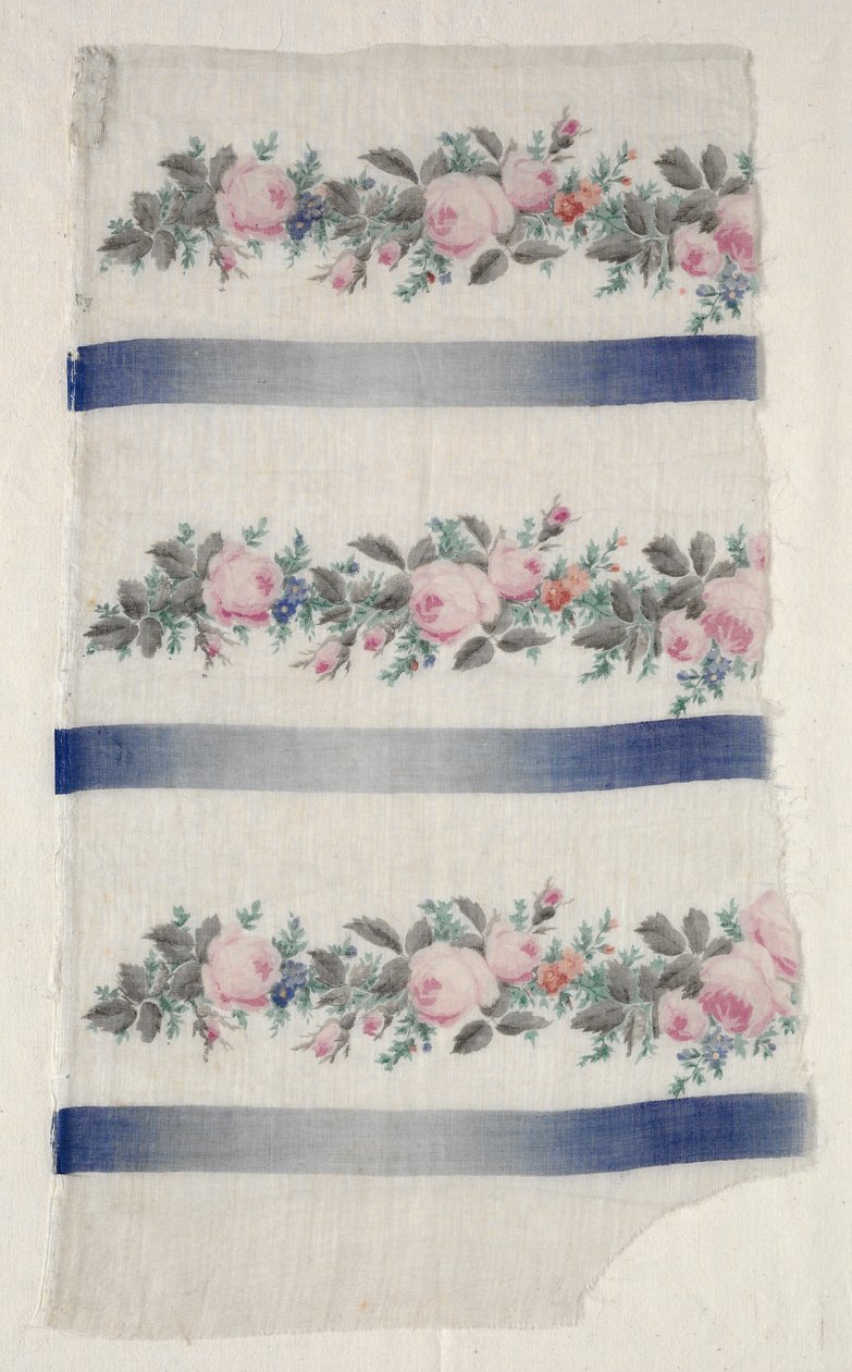 Painted Organdy Strip by Unbekannt