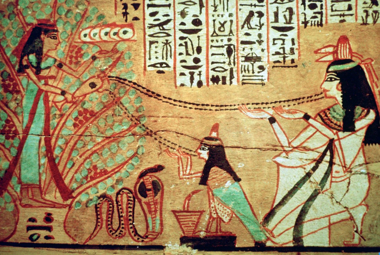 Painting of a Woman and Her Ba by Unbekannt
