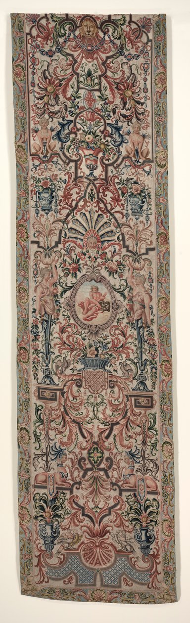 Pair of Needlework Bed Hangings by Unbekannt