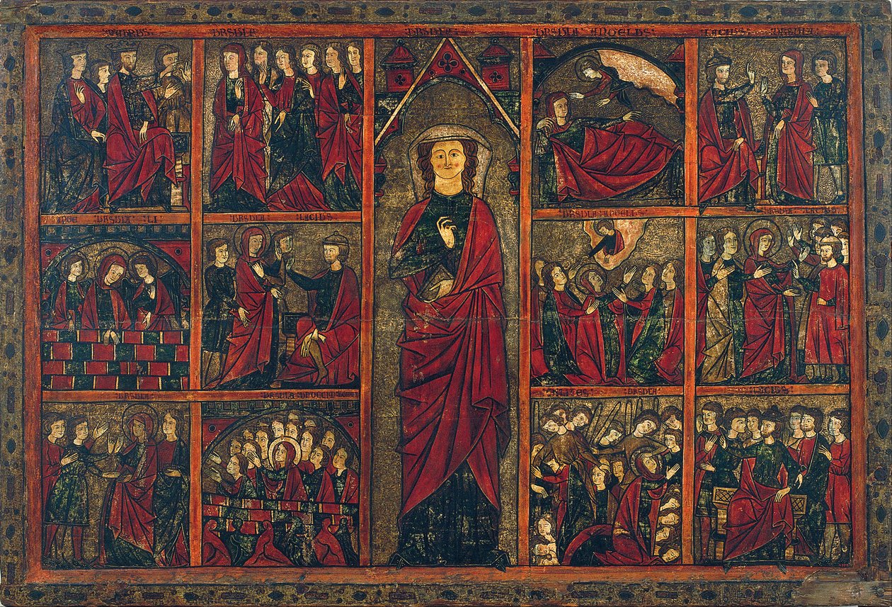 Panel of Saint Ursula by Unbekannt