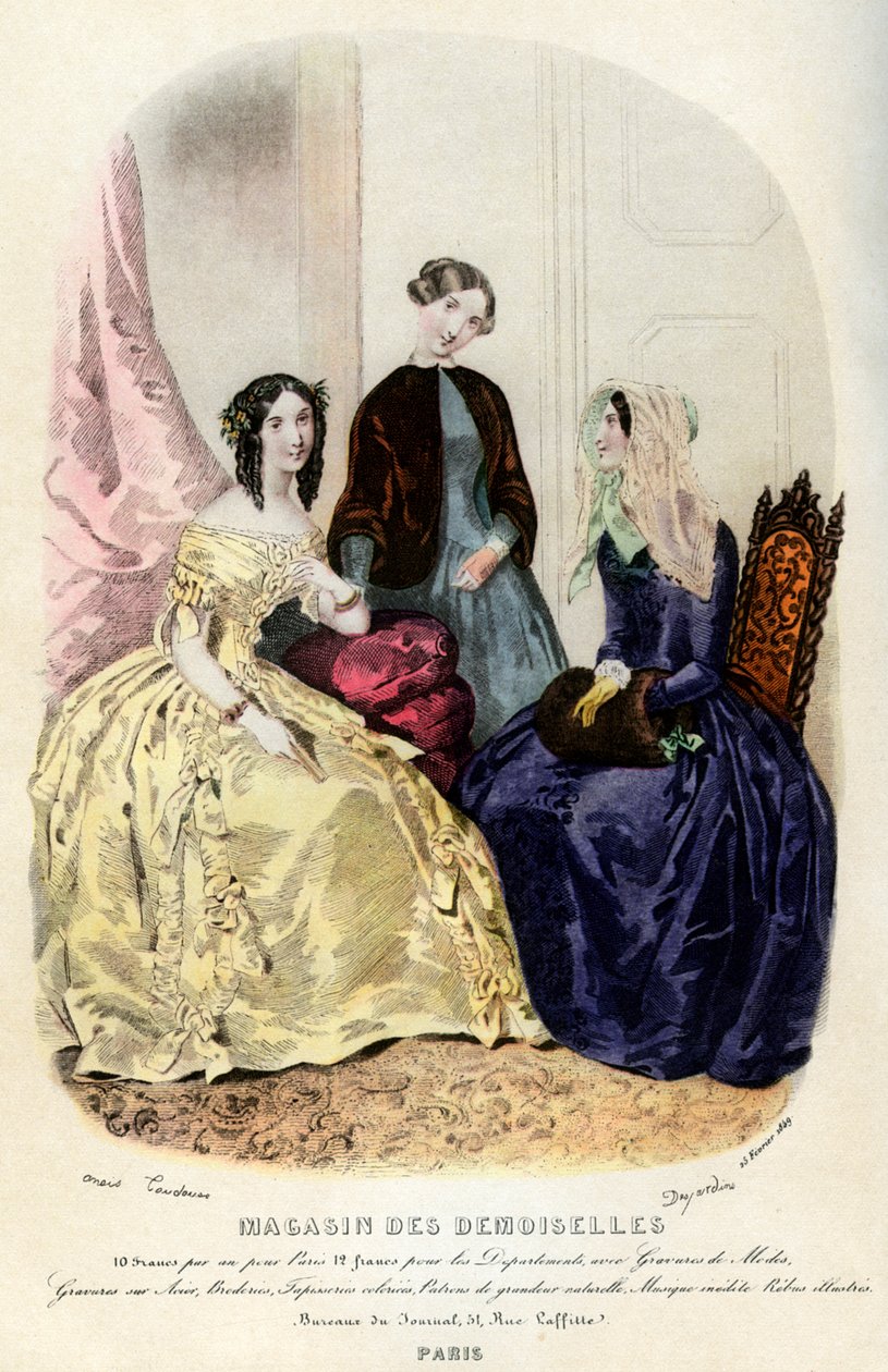 Parisian Fashions of the 19th Century by Unbekannt