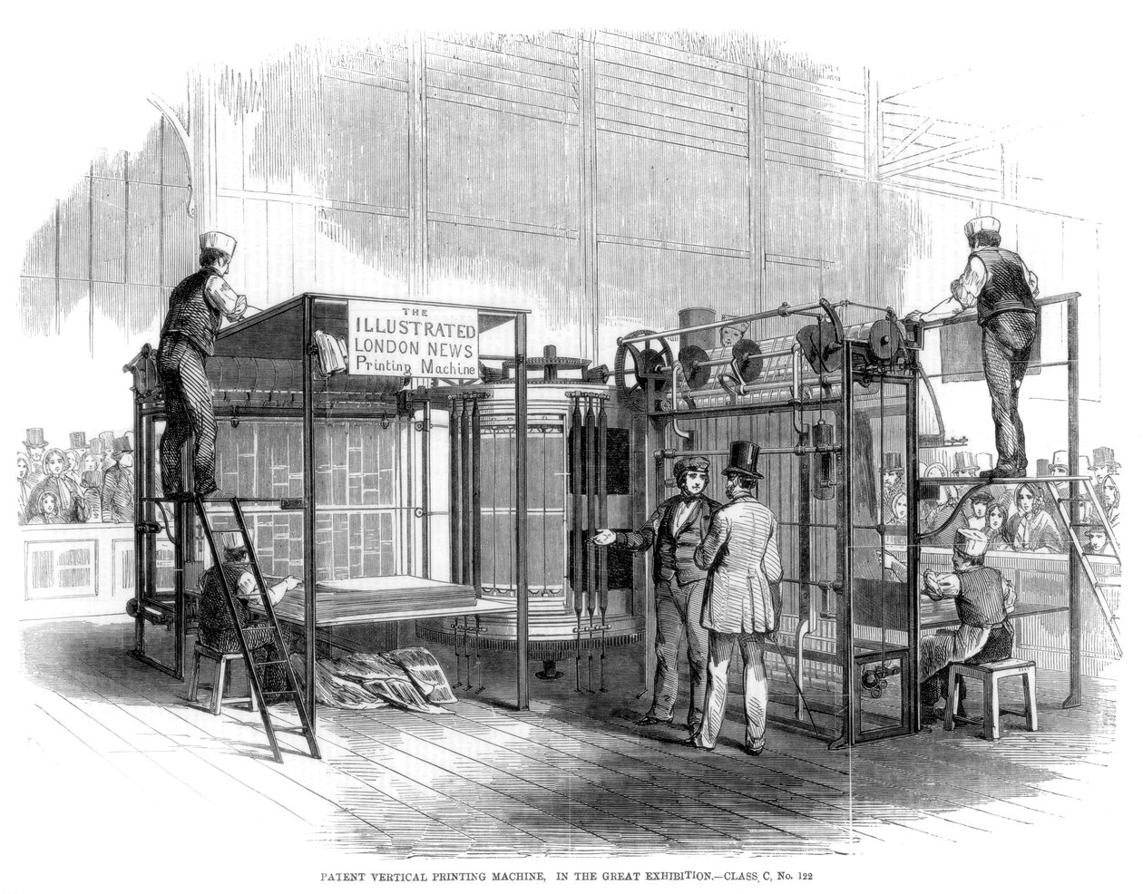 Patent Vertical Printing Machine, Great Exhibition, London by Unbekannt