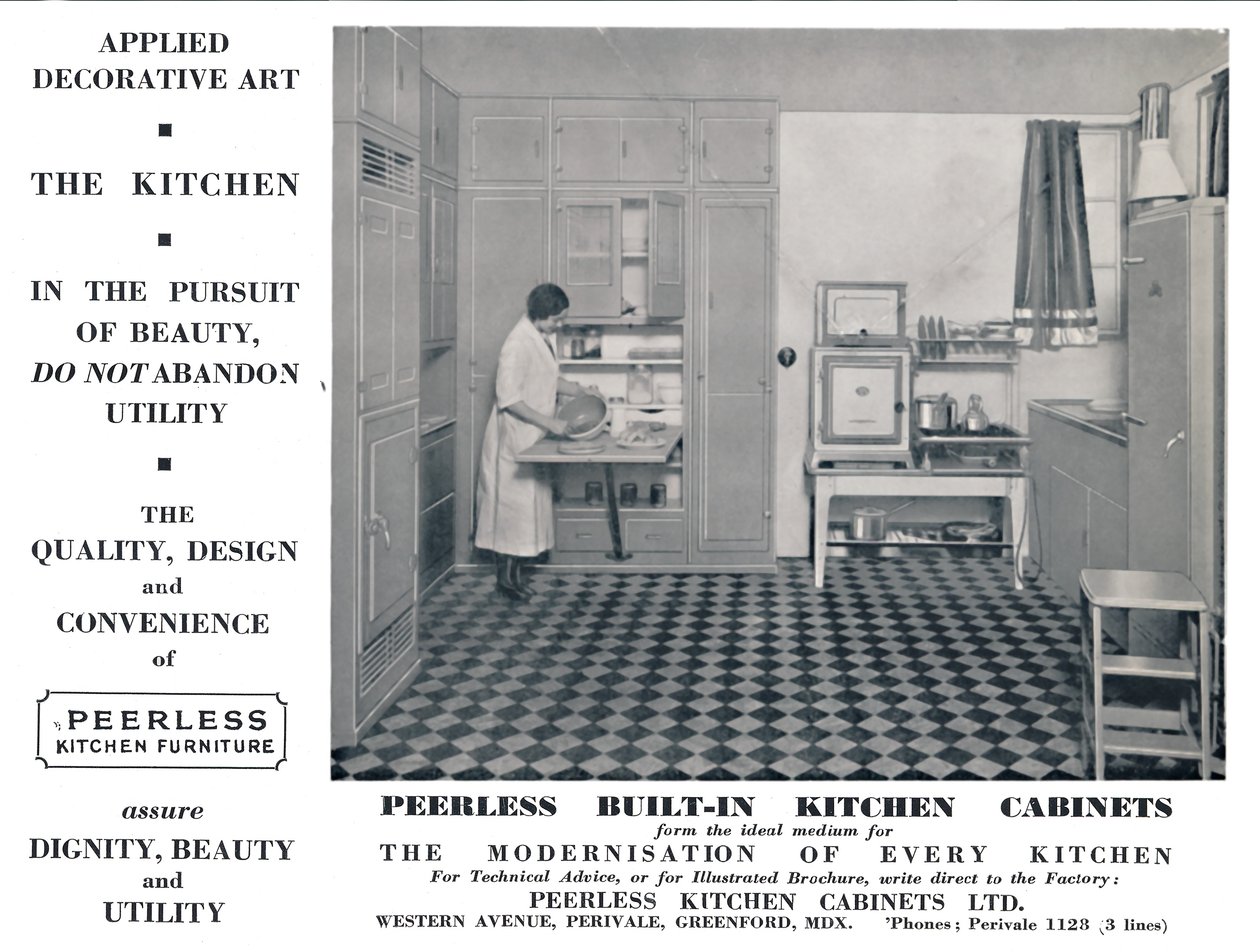Peerless Built-In Kitchen Cabinets by Unbekannt