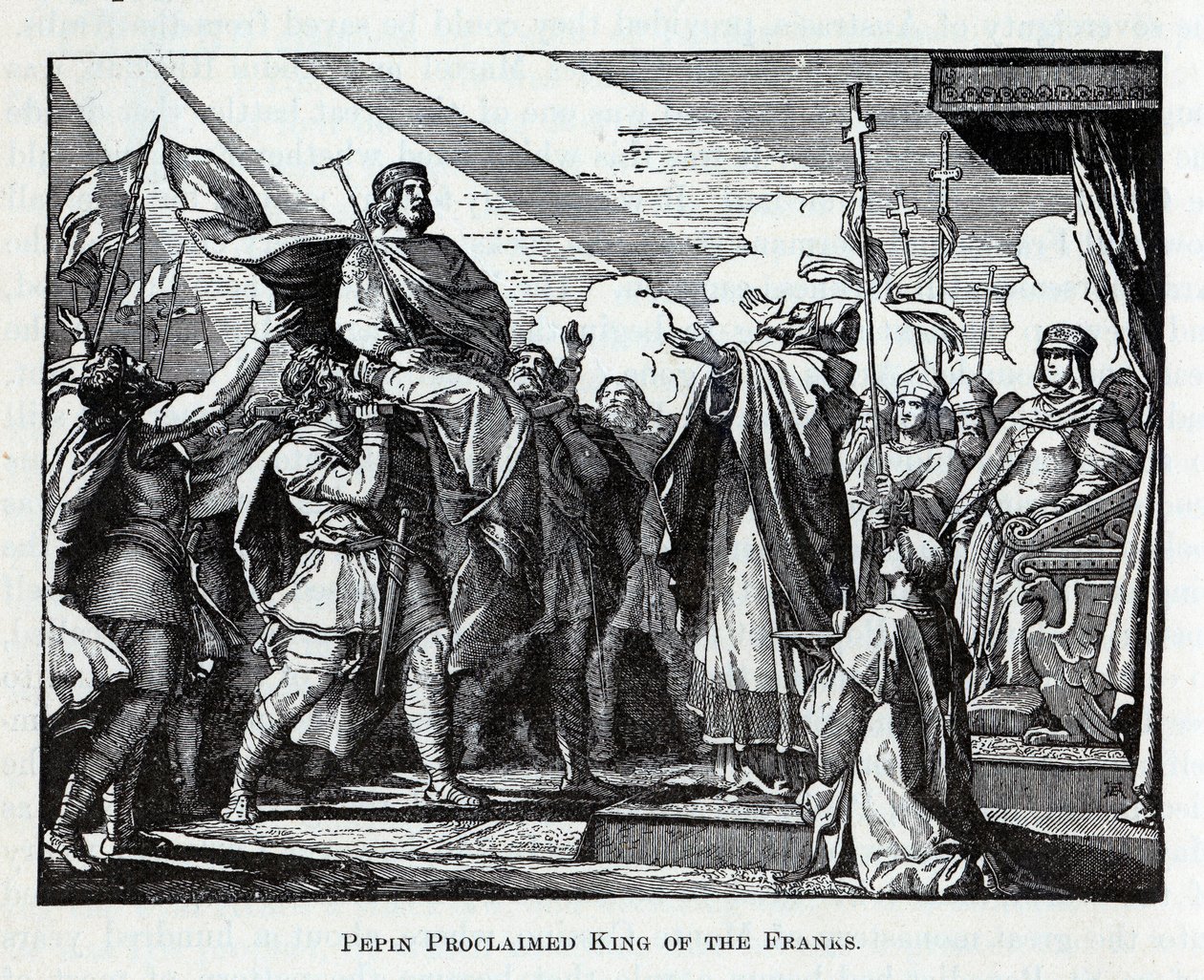 Pepin Proclaimed King of the Franks by Unbekannt