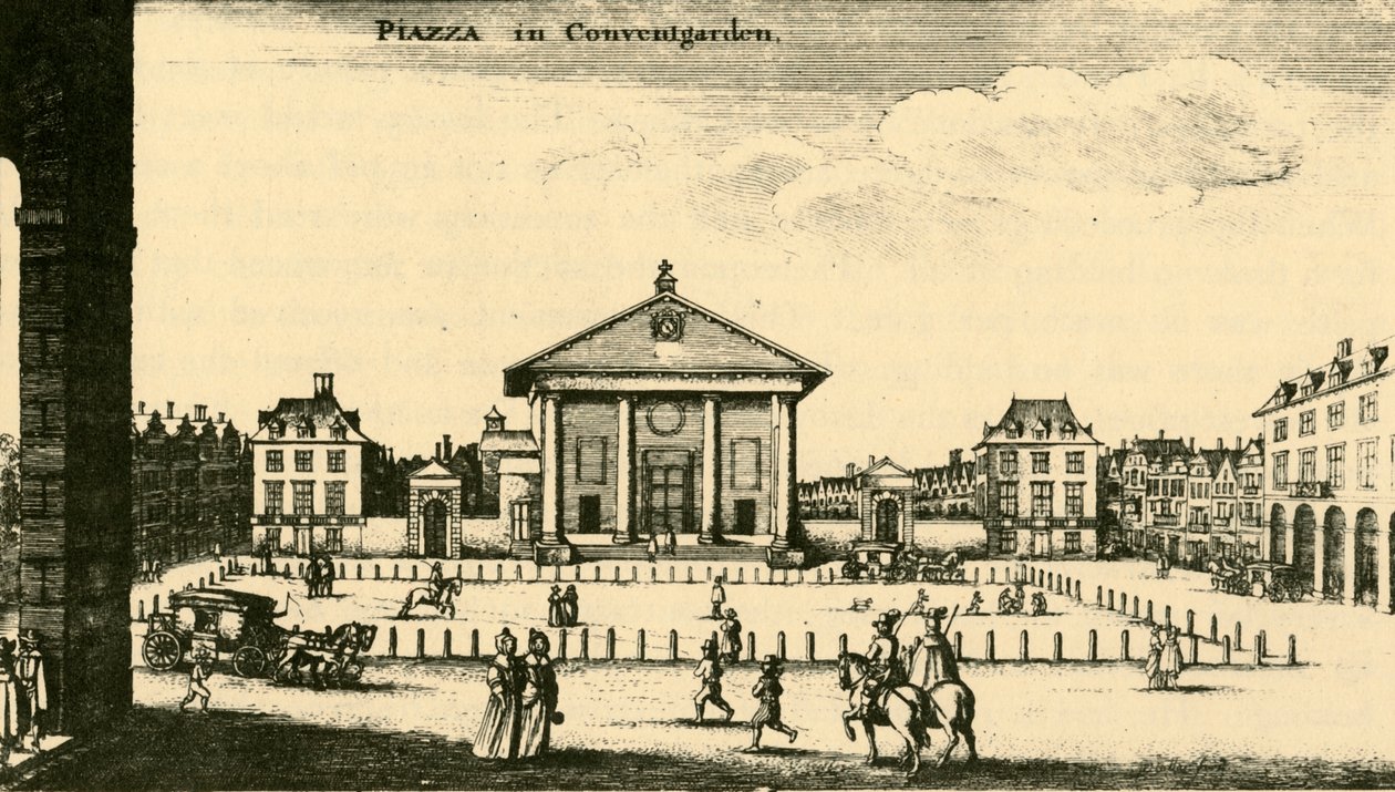 Piazza in Covent Garden by Unbekannt