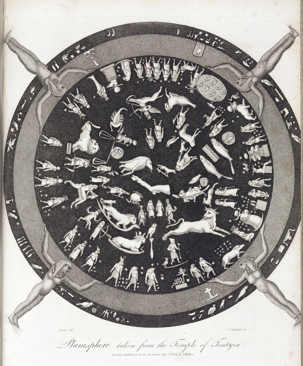 Planisphere of the Temple of Hathor at Dendera (Egypt) by Unbekannt