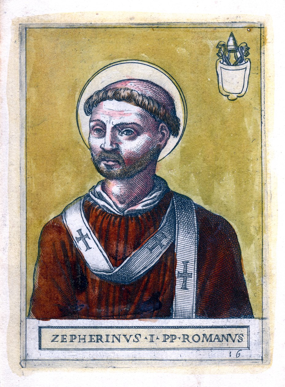 Pope Zephyrinus I by Unbekannt