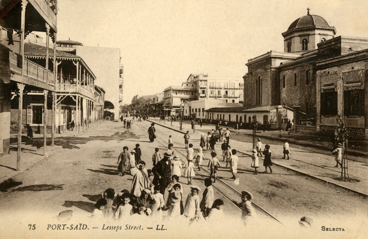 Port-Said. - Lesseps Street. - LL., c1918-c1939 by Unbekannt