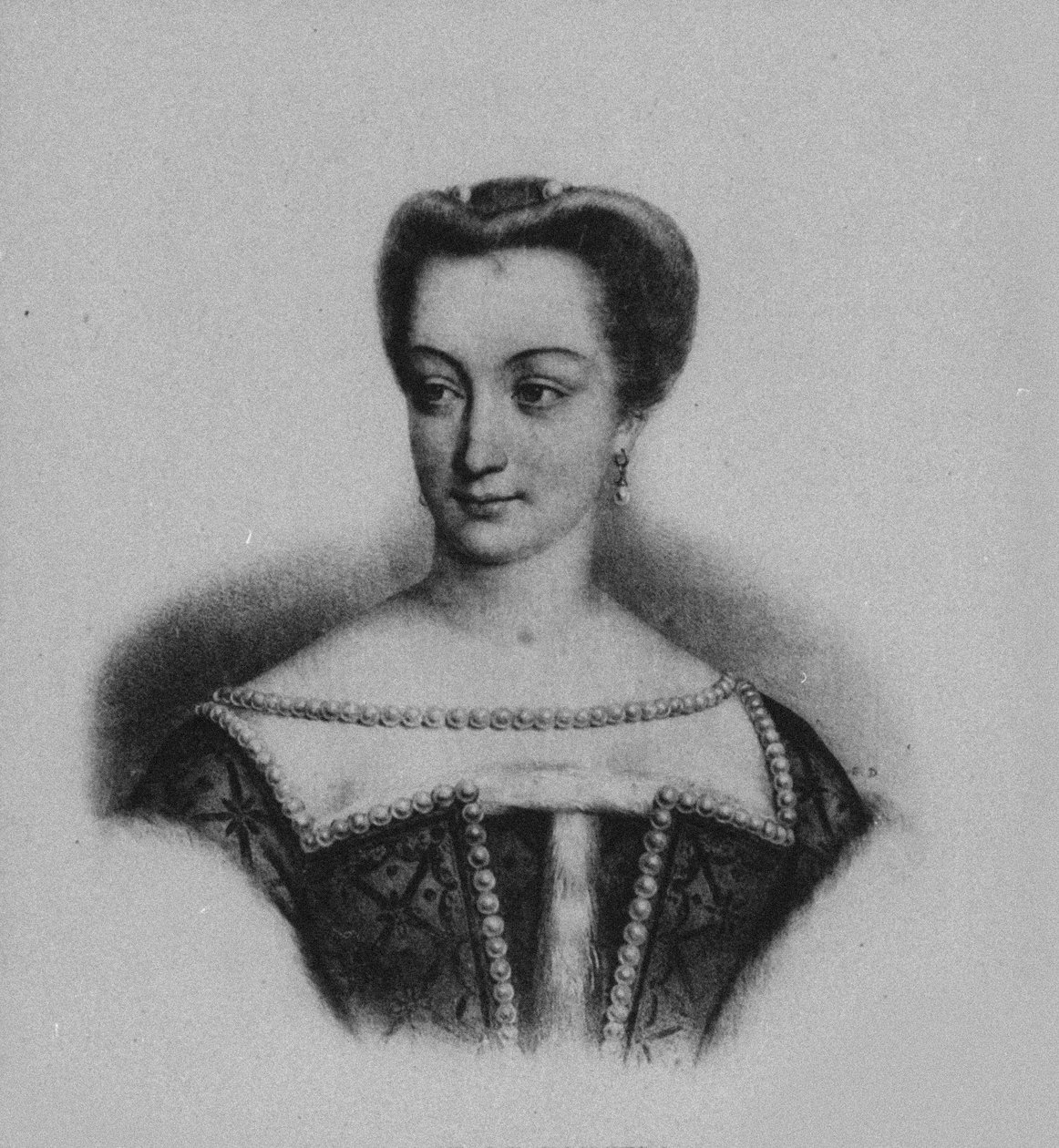 Portrait of Diane de Poitiers by Unbekannt
