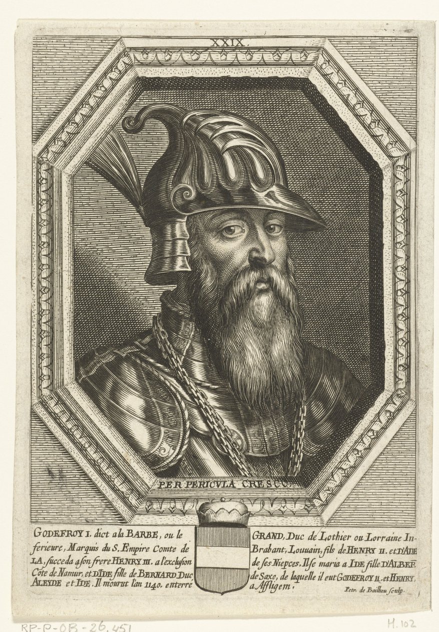 Portrait of Duke Godfried I van Leuven by Unbekannt