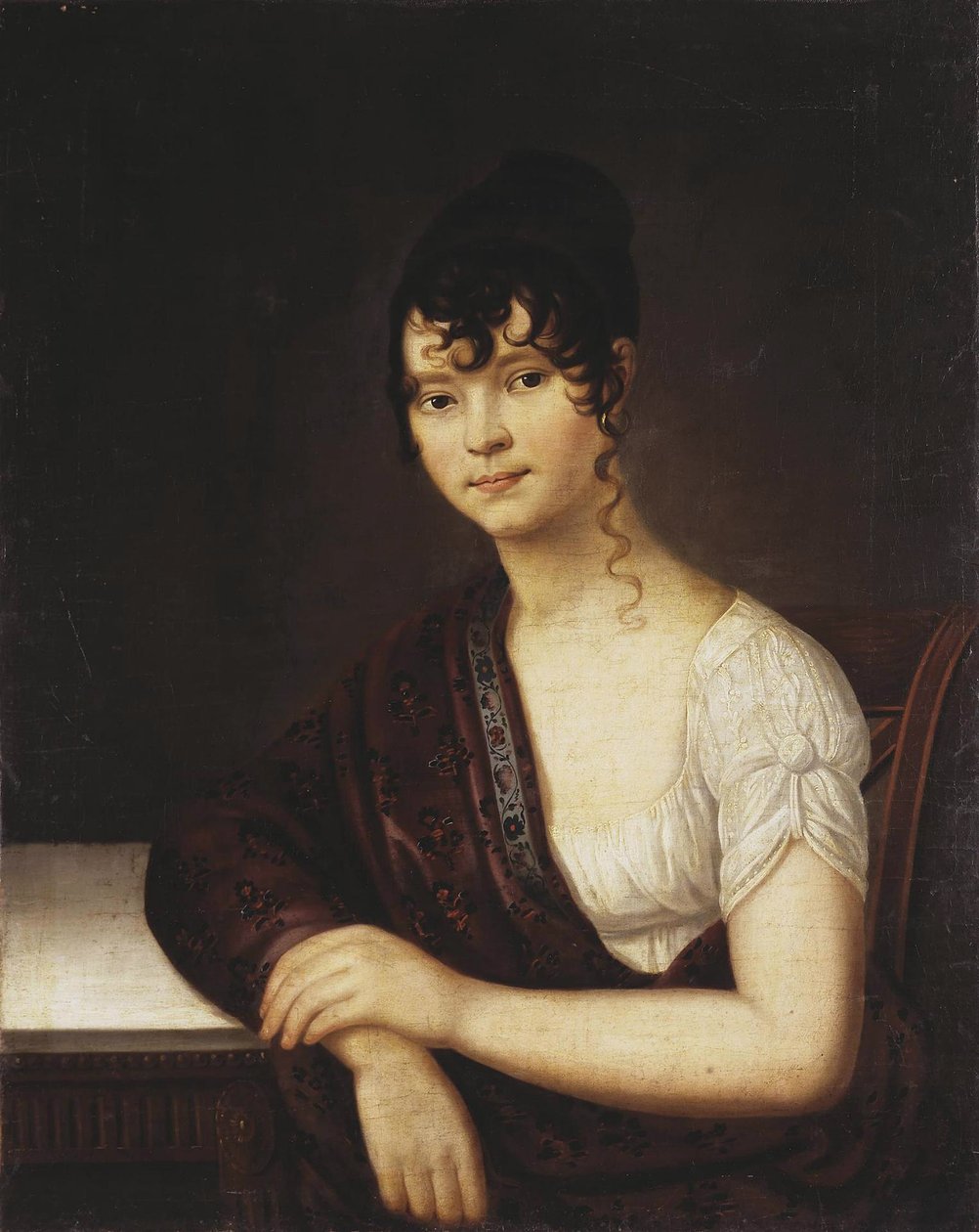 Portrait of Elizaveta Ivanovna Ogareva 1784-1815 by Unbekannt