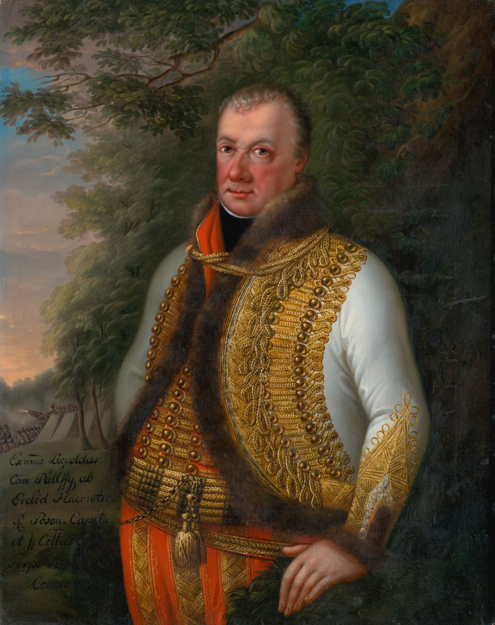 Portrait of Leopold Pálffy in a Landscape by Unbekannt