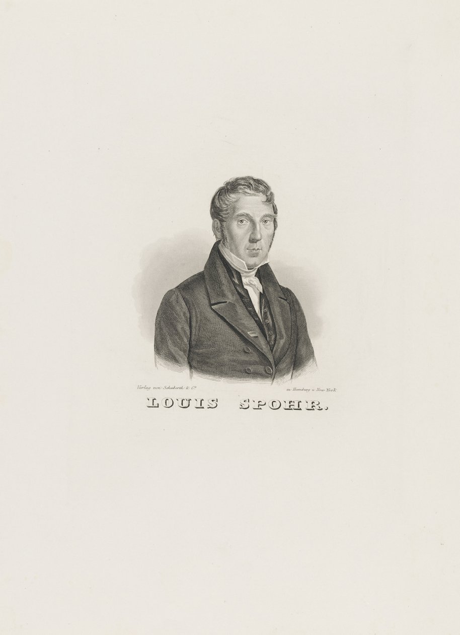 Portrait of Louis Spohr by Unbekannt