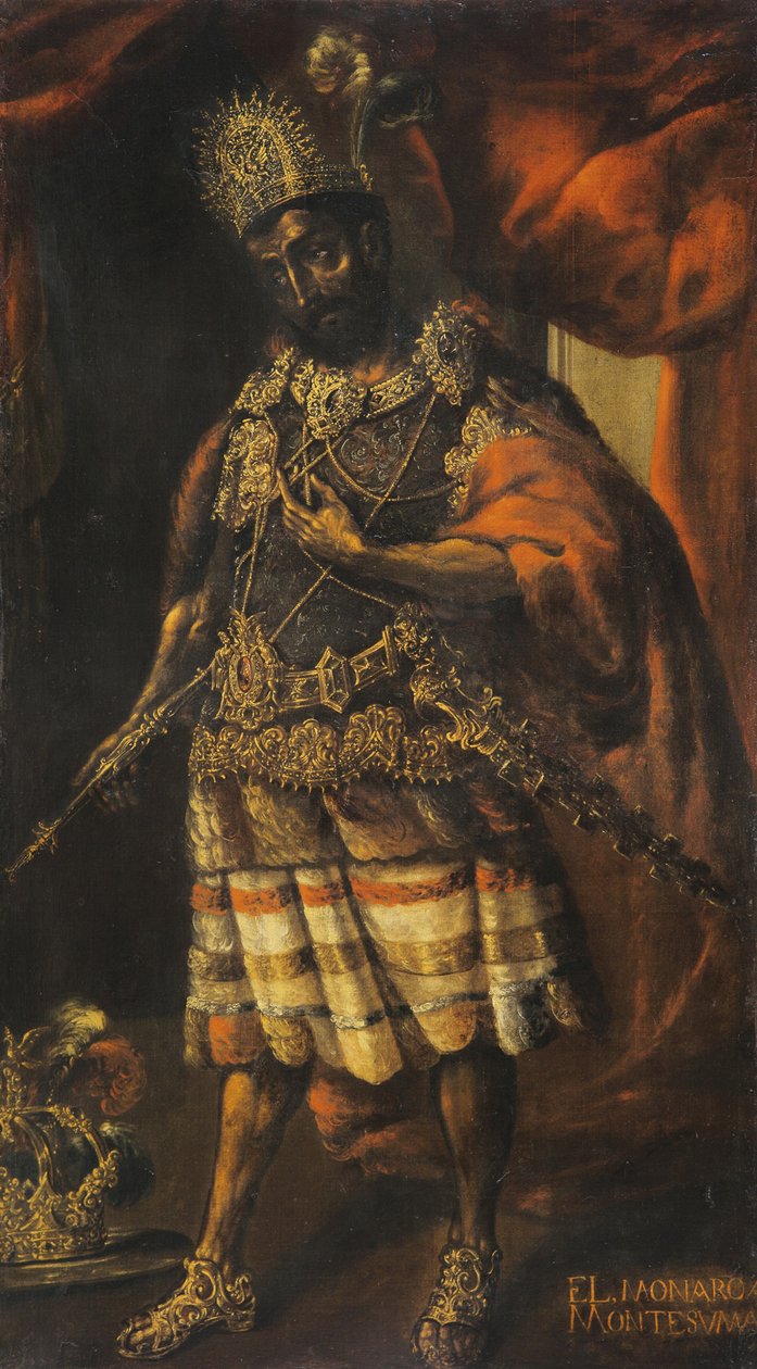 Portrait of Moctezuma II by Unbekannt