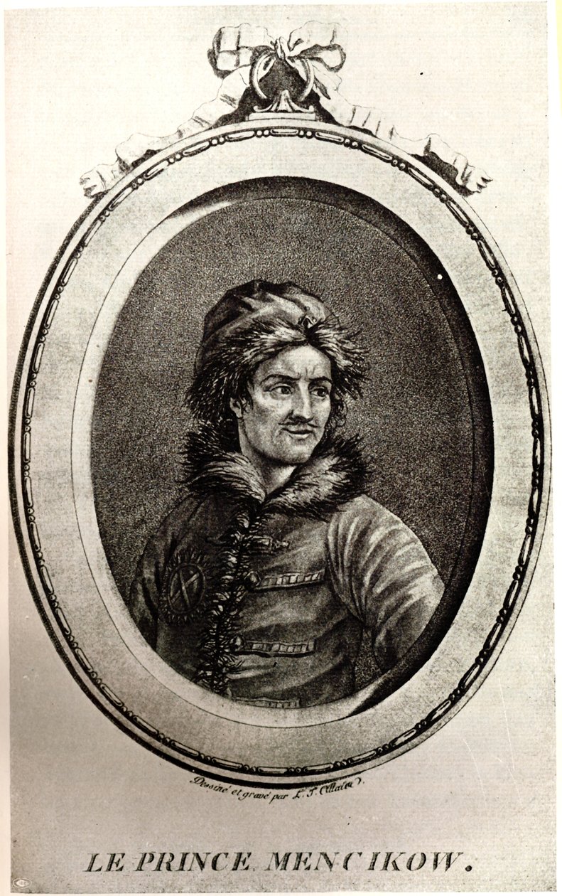 Portrait of Prince Alexander Danilovich Menshikov by Unbekannt