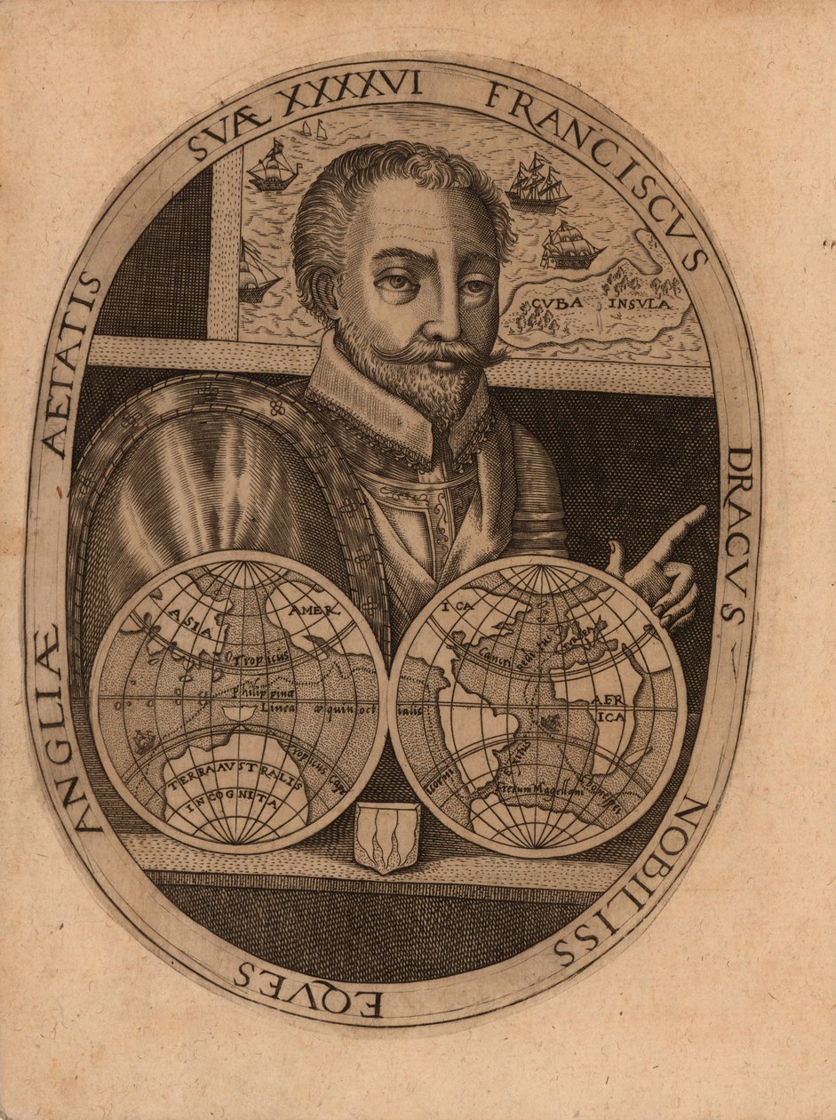 Portrait of Sir Francis Drake by Unbekannt
