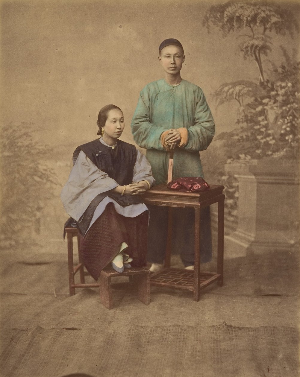 Portrait of a Chinese Couple by Unbekannt