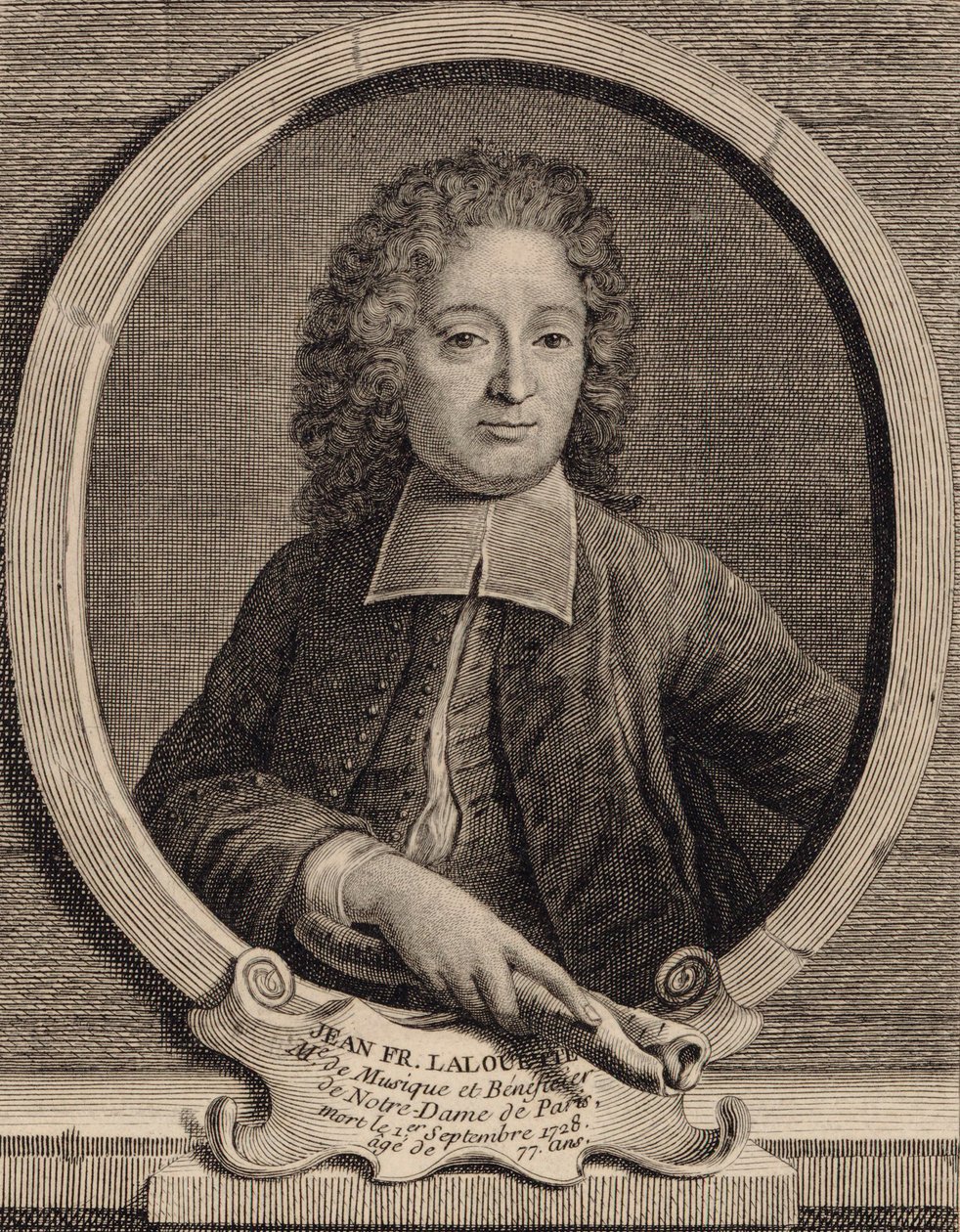Portrait of the Composer Jean-François Lallouette by Unbekannt