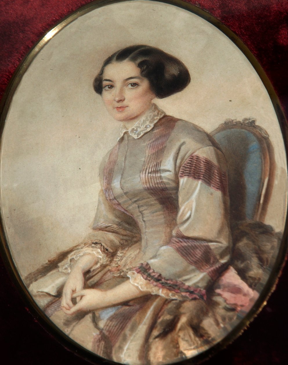 Portrait of the Writer Avdotya Panayeva by Unbekannt