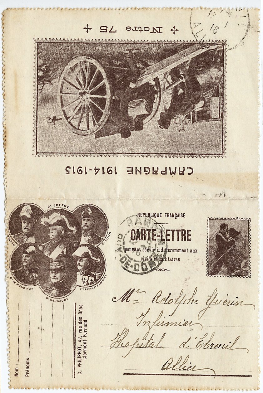 Postcard-letter by Unbekannt