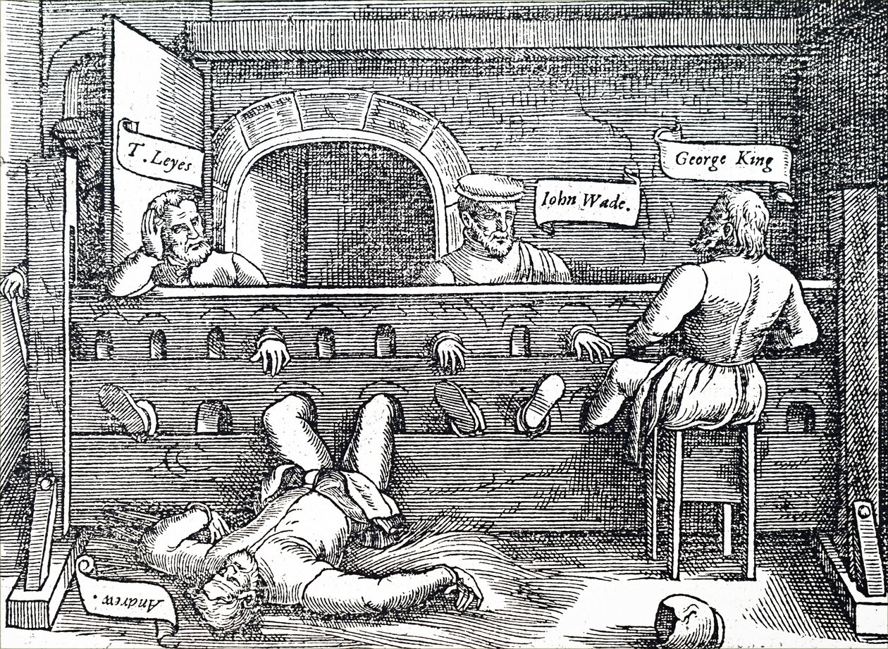 Prisoners Confined in Stocks by Unbekannt