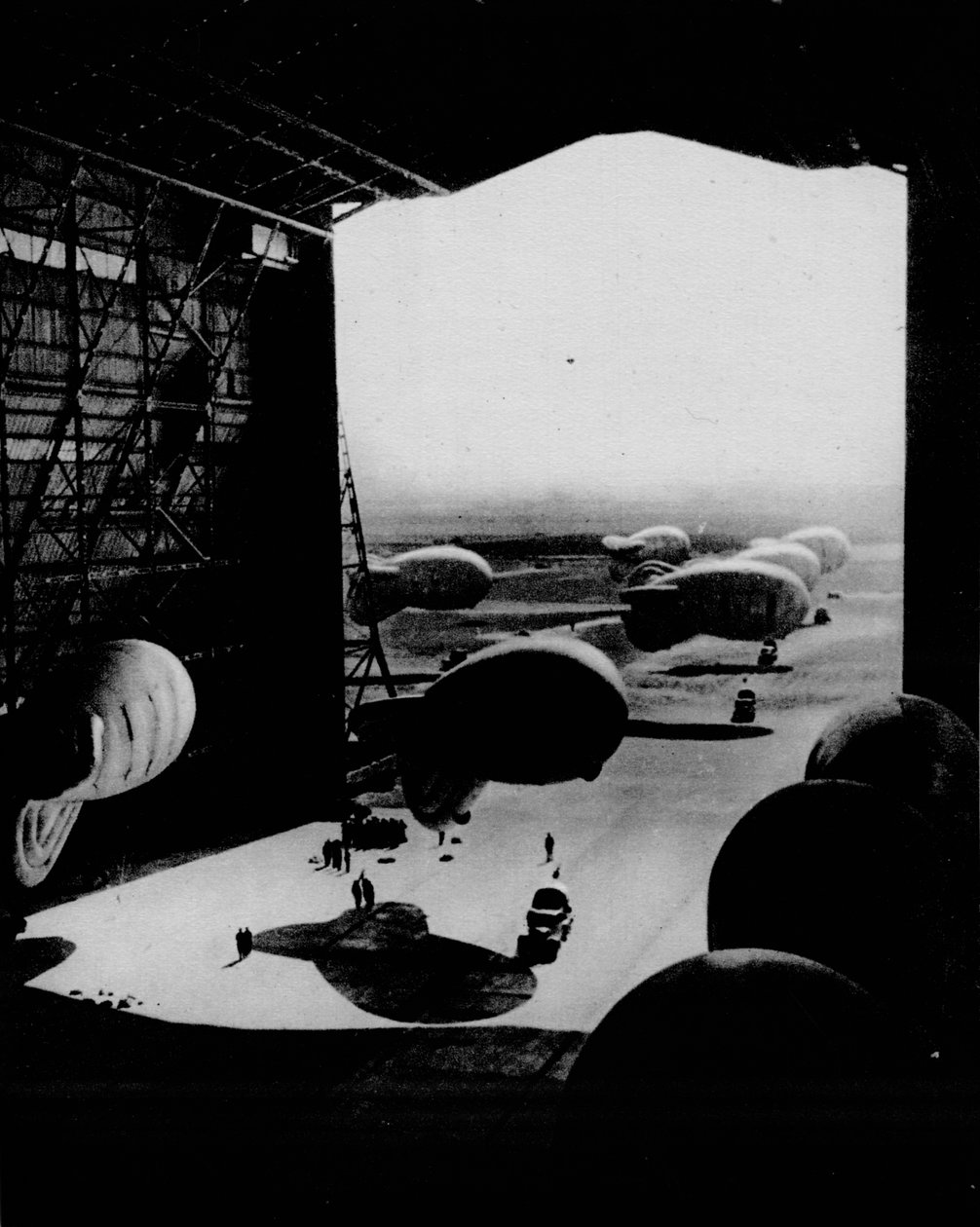 Putting Barrage Balloons into a Hangar by Unbekannt