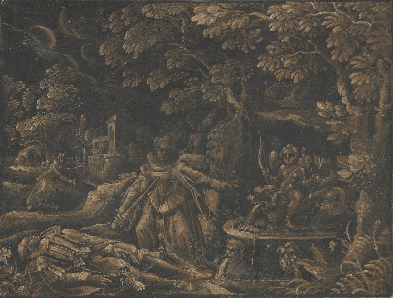 Pyramus and Thisbe by Unbekannt