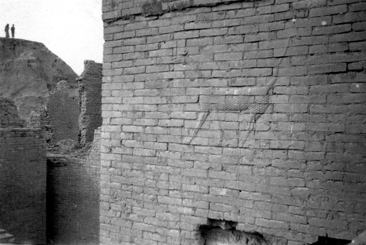 Relief on the Ishtar Gate, Babylon by Unbekannt