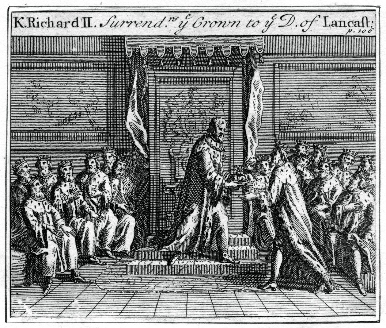 Richard II of England Surrenders His Crown by Unbekannt