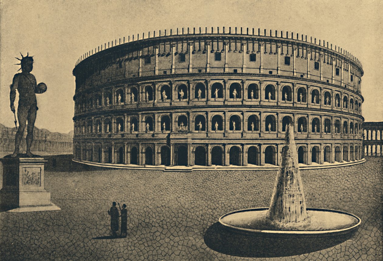 Roma - Imaginary Reconstruction of the Colosseum, 1910 by Unbekannt