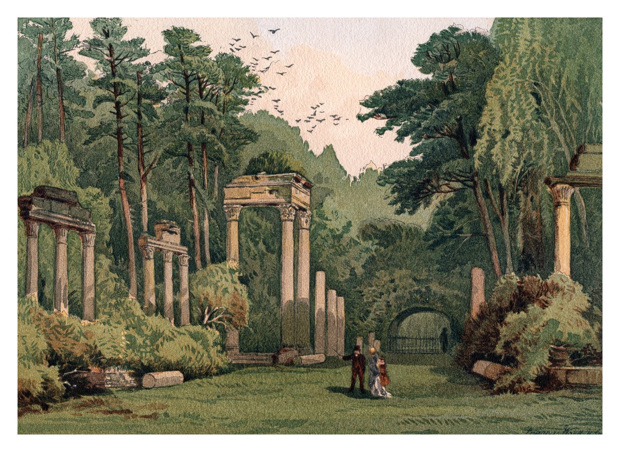 Ruins in Windsor Park by Unbekannt