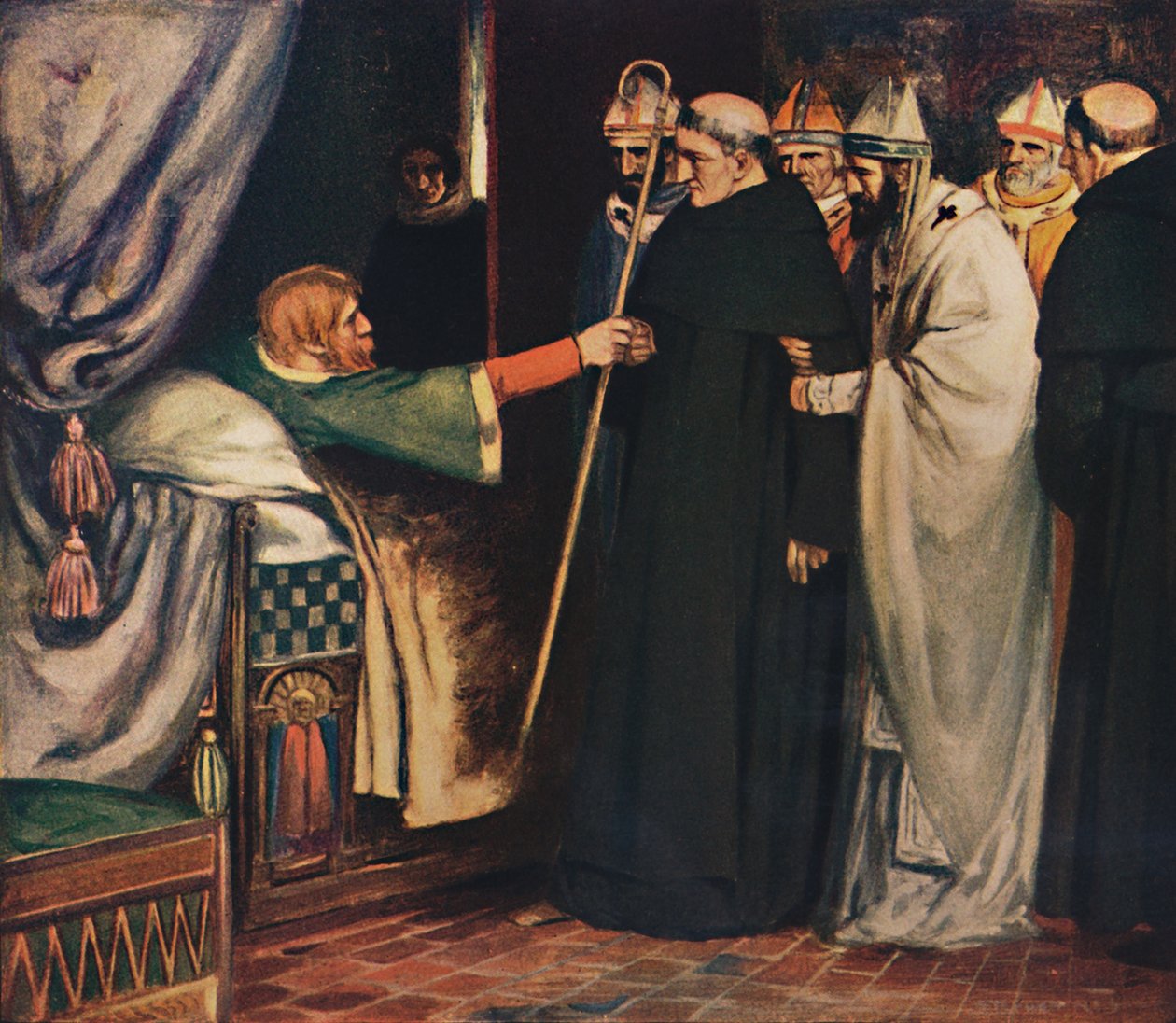 Saint Anselm Refusing the Archbishopric by Unbekannt