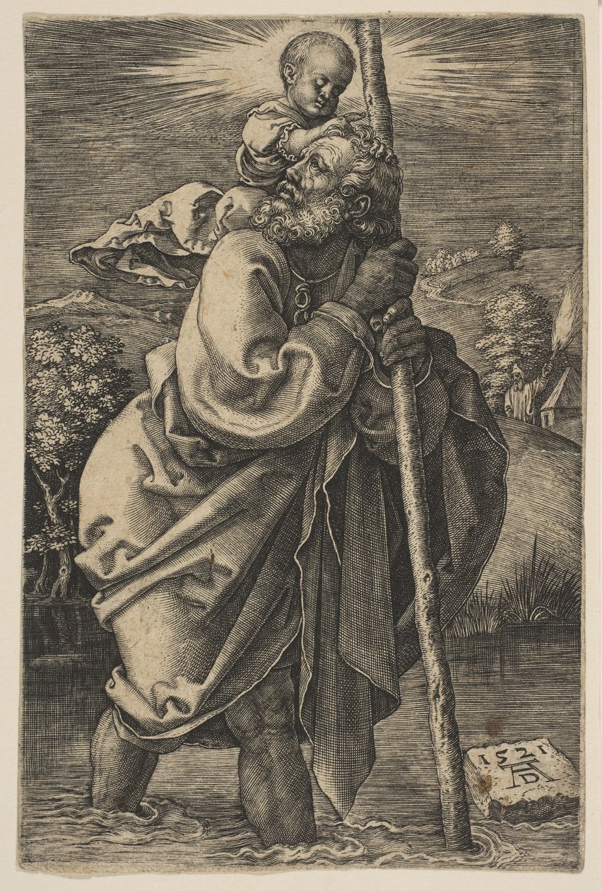Saint Christopher Facing Left by Unbekannt