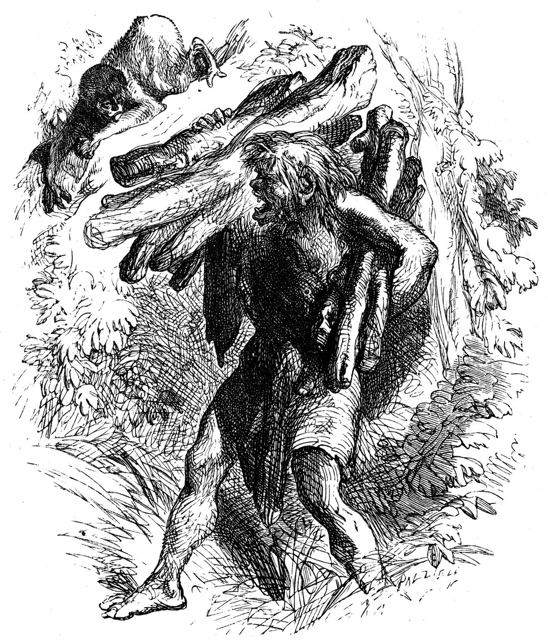 Scene from The Tempest by William Shakespeare by Unbekannt