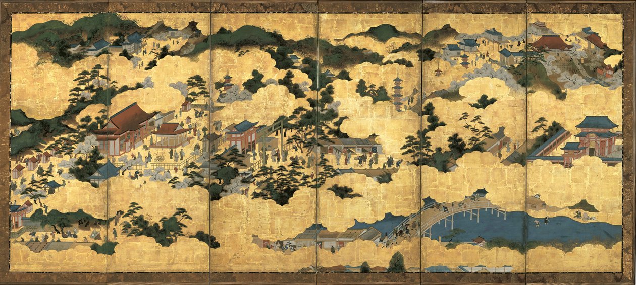 Scenes in and around Kyoto, 1690 by Unbekannt